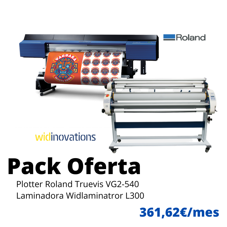 pack Roland vg2-540 y laminadora l300 widlaminator