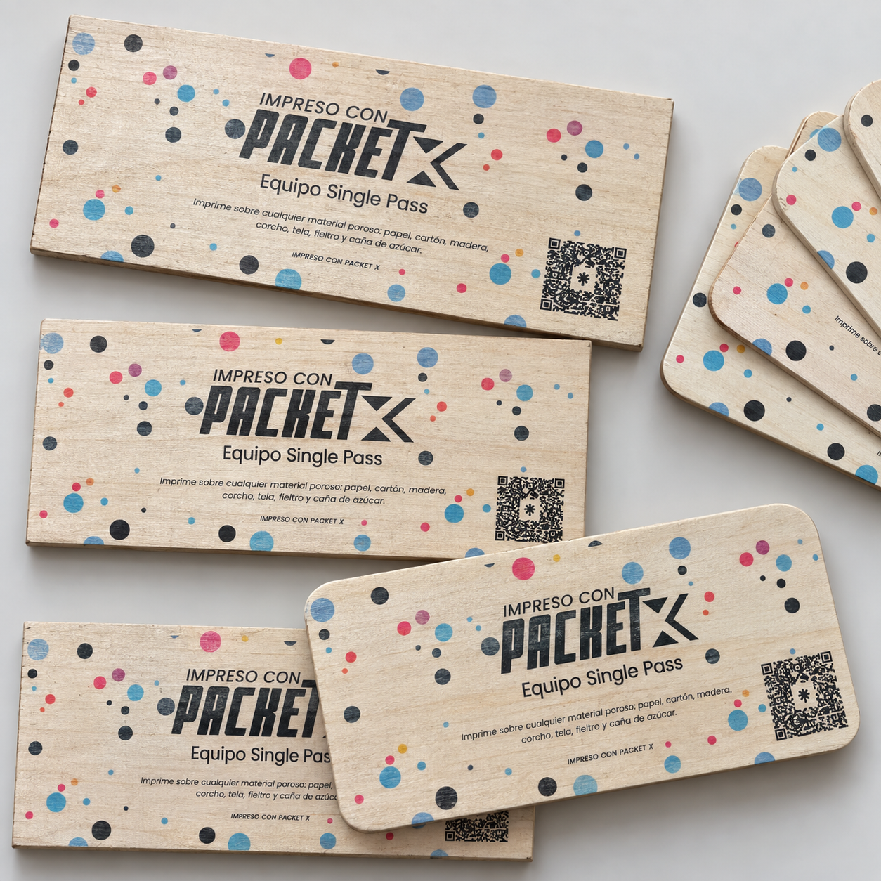 Impresión sobre madera con Packet X