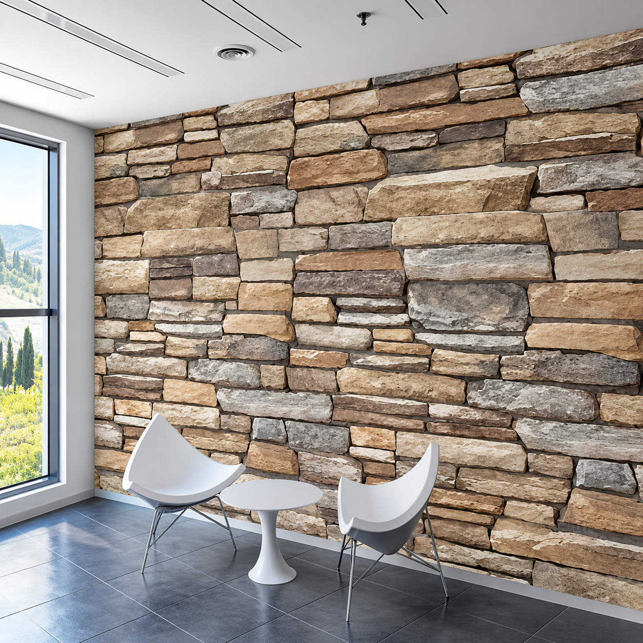 Decoración gráfica de interiores y paredes